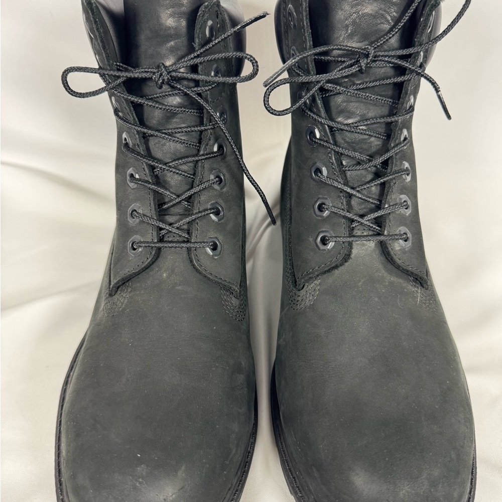 Timberland Men's Premium 6” Waterproof Boots Black Size 10.5 Wide - Picture 2 of 16